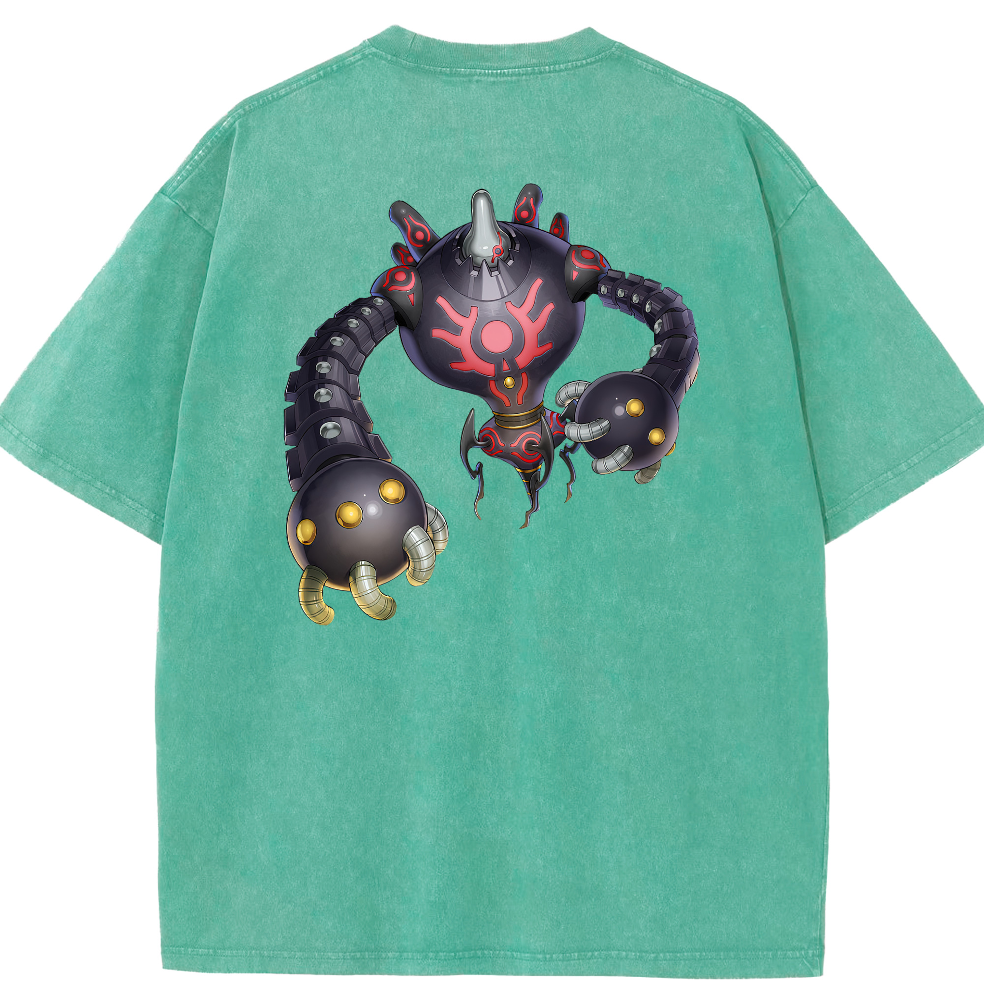（画像用） 遊☆戯☆王 Yu-Gi-Oh! 綿100% ヴィンテージ風 半袖Tシャツ（背面プリント）